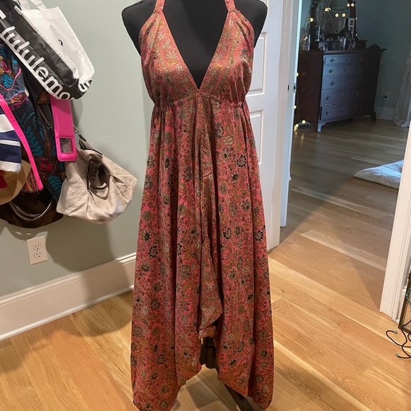 Pants - NWOT 100% Silk Harem Jumpsuit one size fits most